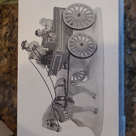 Dept 56 “Hitch-Up The Buckboard” Holiday Village Accessory Department 56 #54930 - Picture 1 of 4
